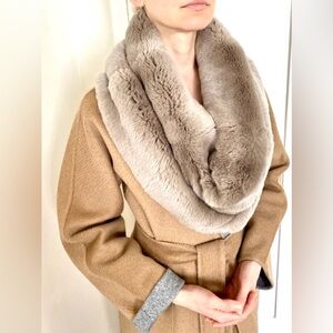 Armani 100% Italian Rex rabbit fur